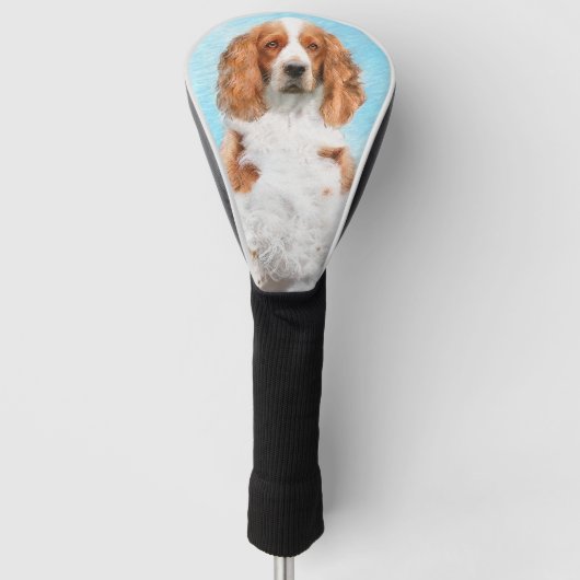 Welsh Springer Spanischmalerei - Original Dog Art Golf Headcover (Vorderseite)