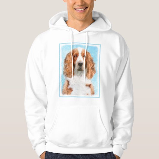 Welsh Springer Spanischmalerei - Original Dog Art Hoodie (Vorderseite)