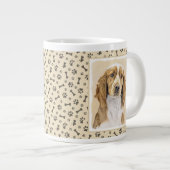 Welsh Springer Spanischmalerei - Original Dog Art Jumbo-Tasse (Vorderseite Rechts)