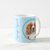 Welsh Springer Spanischmalerei - Original Dog Art Kaffeetasse (VorderseiteRechts)