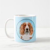 Welsh Springer Spanischmalerei - Original Dog Art Kaffeetasse (Links)