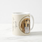 Welsh Springer Spanischmalerei - Original Dog Art Kaffeetasse (VorderseiteRechts)