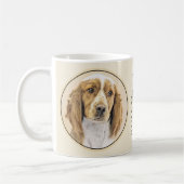 Welsh Springer Spanischmalerei - Original Dog Art Kaffeetasse (Links)