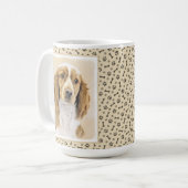 Welsh Springer Spanischmalerei - Original Dog Art Kaffeetasse (Vorderseite Links)