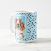 Welsh Springer Spanischmalerei - Original Dog Art Kaffeetasse (Vorderseite Links)