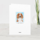 Welsh Springer Spanischmalerei - Original Dog Art Karte (Rückseite)