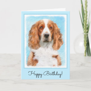 Welsh Springer Spanischmalerei - Original Dog Art Karte