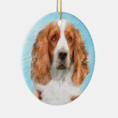 Welsh Springer Spanischmalerei - Original Dog Art Keramik Ornament (Rechts)