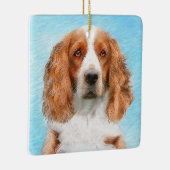 Welsh Springer Spanischmalerei - Original Dog Art Keramikornament (Rechts)
