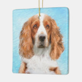 Welsh Springer Spanischmalerei - Original Dog Art Keramikornament (Links)