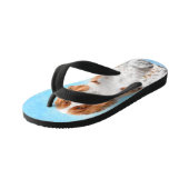 Welsh Springer Spanischmalerei - Original Dog Art Kinderbadesandalen (Schrägansicht)
