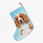 Welsh Springer Spanischmalerei - Original Dog Art Kleiner Weihnachtsstrumpf (Rückseite (Hängend))