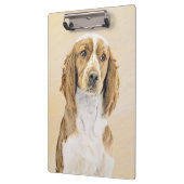 Welsh Springer Spanischmalerei - Original Dog Art Klemmbrett (Links)