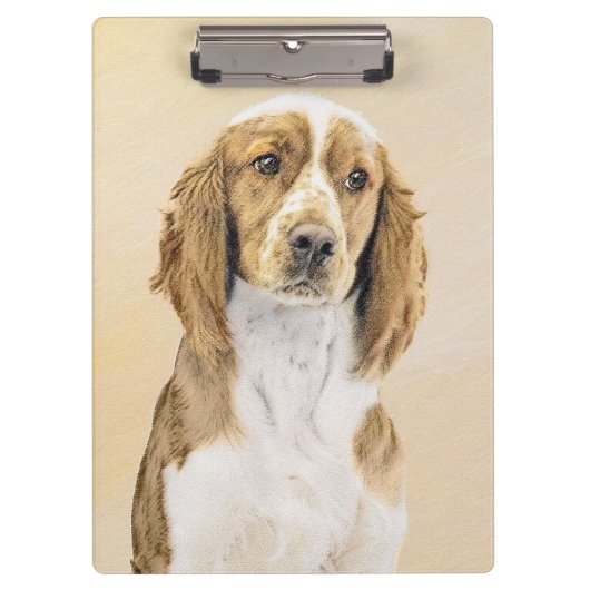 Welsh Springer Spanischmalerei - Original Dog Art Klemmbrett (Vorderseite)