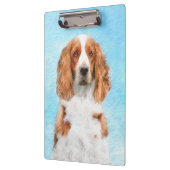 Welsh Springer Spanischmalerei - Original Dog Art Klemmbrett (Links)