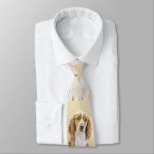 Welsh Springer Spanischmalerei - Original Dog Art Krawatte (Gebunden)
