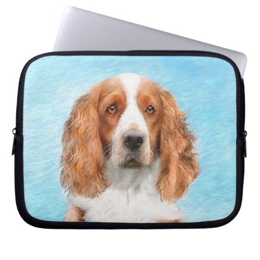 Welsh Springer Spanischmalerei - Original Dog Art Laptopschutzhülle (Vorderseite)