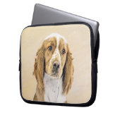 Welsh Springer Spanischmalerei - Original Dog Art Laptopschutzhülle (Vorderseite Links)
