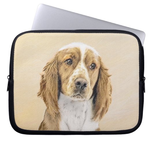 Welsh Springer Spanischmalerei - Original Dog Art Laptopschutzhülle (Vorderseite)