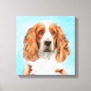 Welsh Springer Spanischmalerei - Original Dog Art Leinwanddruck