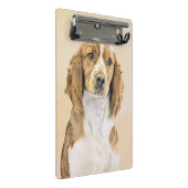 Welsh Springer Spanischmalerei - Original Dog Art Mini Klemmbrett (Schrägansicht)