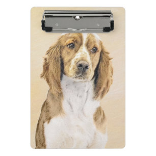 Welsh Springer Spanischmalerei - Original Dog Art Mini Klemmbrett