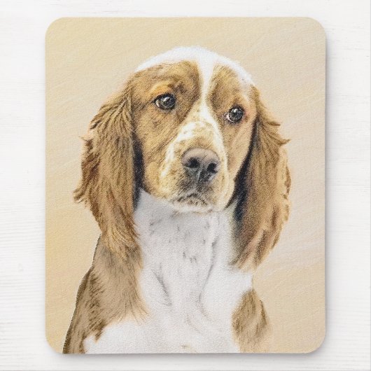 Welsh Springer Spanischmalerei - Original Dog Art Mousepad (Vorne)