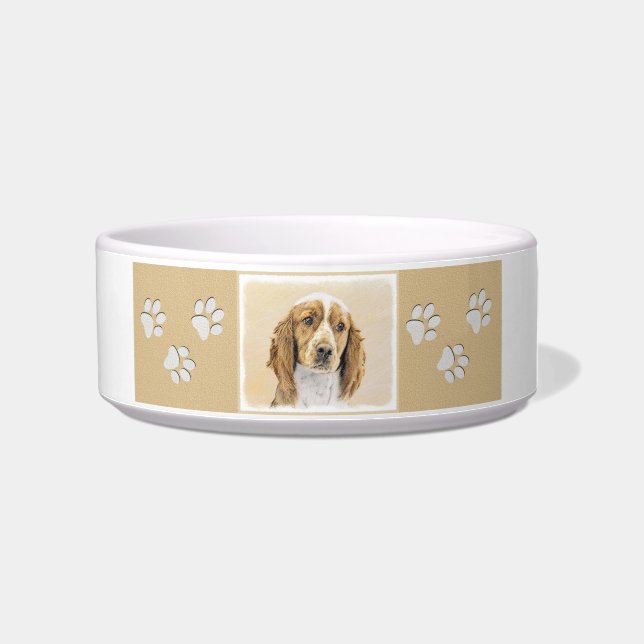 Welsh Springer Spanischmalerei - Original Dog Art Napf (Rechts)