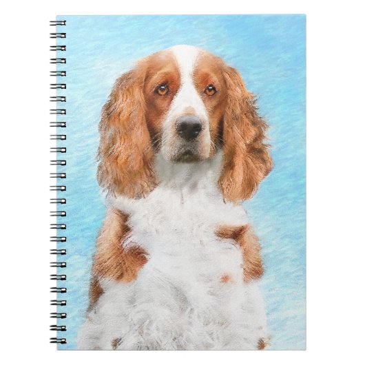 Welsh Springer Spanischmalerei - Original Dog Art Notizblock (Vorderseite)