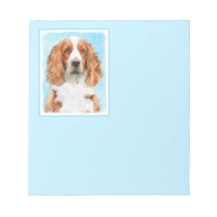 Welsh Springer Spanischmalerei - Original Dog Art Notizblock