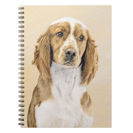 Welsh Springer Spanischmalerei - Original Dog Art Notizblock (Vorderseite)