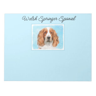 Welsh Springer Spanischmalerei - Original Dog Art Notizblock