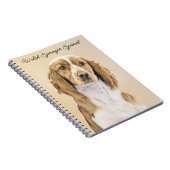 Welsh Springer Spanischmalerei - Original Dog Art Notizblock (Rechte Seite)