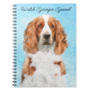 Welsh Springer Spanischmalerei - Original Dog Art Notizblock