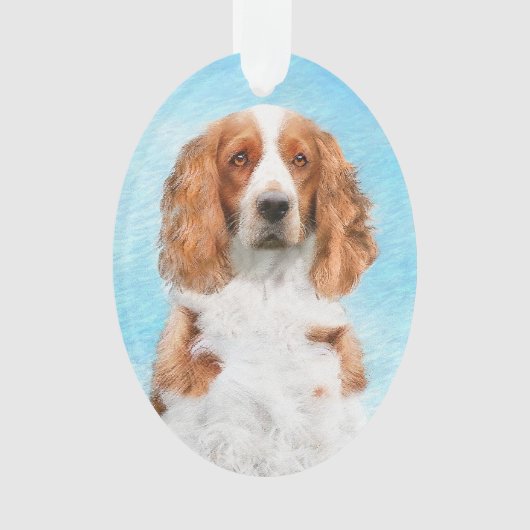 Welsh Springer Spanischmalerei - Original Dog Art Ornament (Vorderseite)