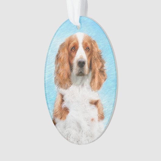 Welsh Springer Spanischmalerei - Original Dog Art Ornament (Vorderseite)