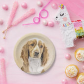 Welsh Springer Spanischmalerei - Original Dog Art Pappteller (Party)