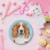 Welsh Springer Spanischmalerei - Original Dog Art Pappteller (Party)