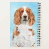 Welsh Springer Spanischmalerei - Original Dog Art Planer (Rückseite)