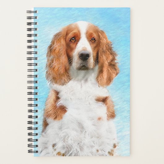 Welsh Springer Spanischmalerei - Original Dog Art Planer (Vorderseite)
