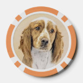 Welsh Springer Spanischmalerei - Original Dog Art Pokerchips (Rückseite)
