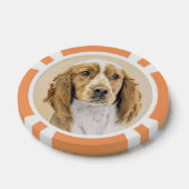 Welsh Springer Spanischmalerei - Original Dog Art Pokerchips (Einzeln)