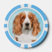 Welsh Springer Spanischmalerei - Original Dog Art Pokerchips (Vorderseite)