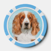 Welsh Springer Spanischmalerei - Original Dog Art Pokerchips (Rückseite)