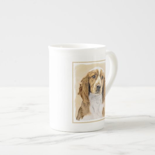 Welsh Springer Spanischmalerei - Original Dog Art Porzellantasse (Vorderseite Rechts)