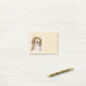 Welsh Springer Spanischmalerei - Original Dog Art Post-it Klebezettel (Auf Schreibtisch)