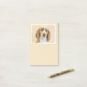 Welsh Springer Spanischmalerei - Original Dog Art Post-it Klebezettel (Auf Schreibtisch)