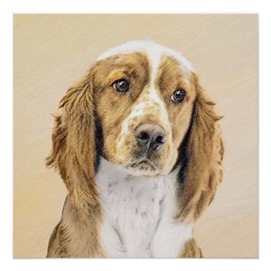 Welsh Springer Spanischmalerei - Original Dog Art Poster (Vorderseite)