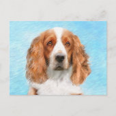 Welsh Springer Spanischmalerei - Original Dog Art Postkarte (Vorderseite)