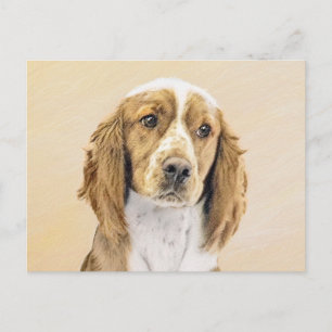 Welsh Springer Spanischmalerei - Original Dog Art Postkarte